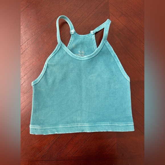 FP Movement by Free People Teal Ribbed Tank - Picture 4 of 8